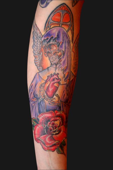 Tattoos - skull angel - 94990